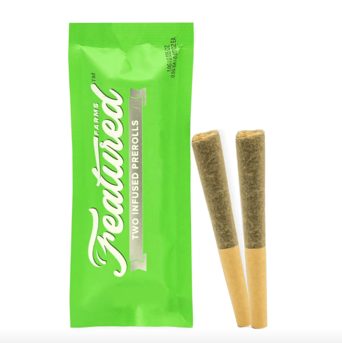 Apple Jack (H) .5g Infused Prerolls - 2pk - Featured Farms - Apple Jack (S) 2pk - $11.80 - Pre-Rolls
