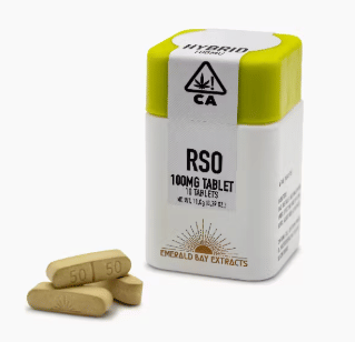 Emerald Bay: Gelato RSO Tablets (100mg each) - 1000mg - - Emerald Bay -  - $50 - Capsules/Tablets