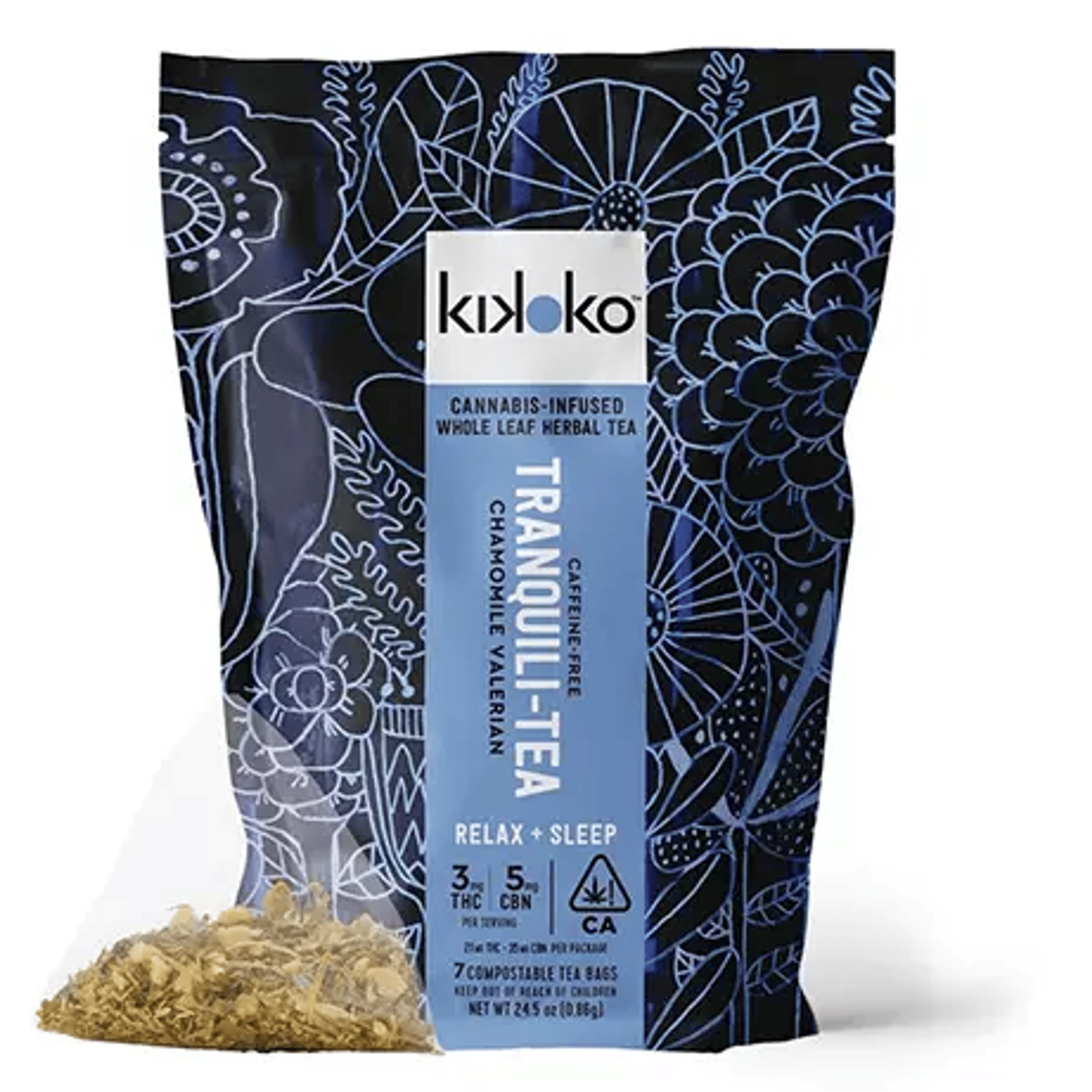 Tranquili-Tea - 7PK Herbal Tea Packets - Kikoko - Tranquili-Tea 7pk - $30 - Edibles