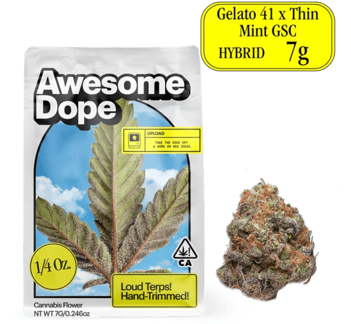 Awesome Dope Flower 7g Hybrid Gelato 41 x Thin Mint GSC - Awesome Dope -  - $52 - Flowers