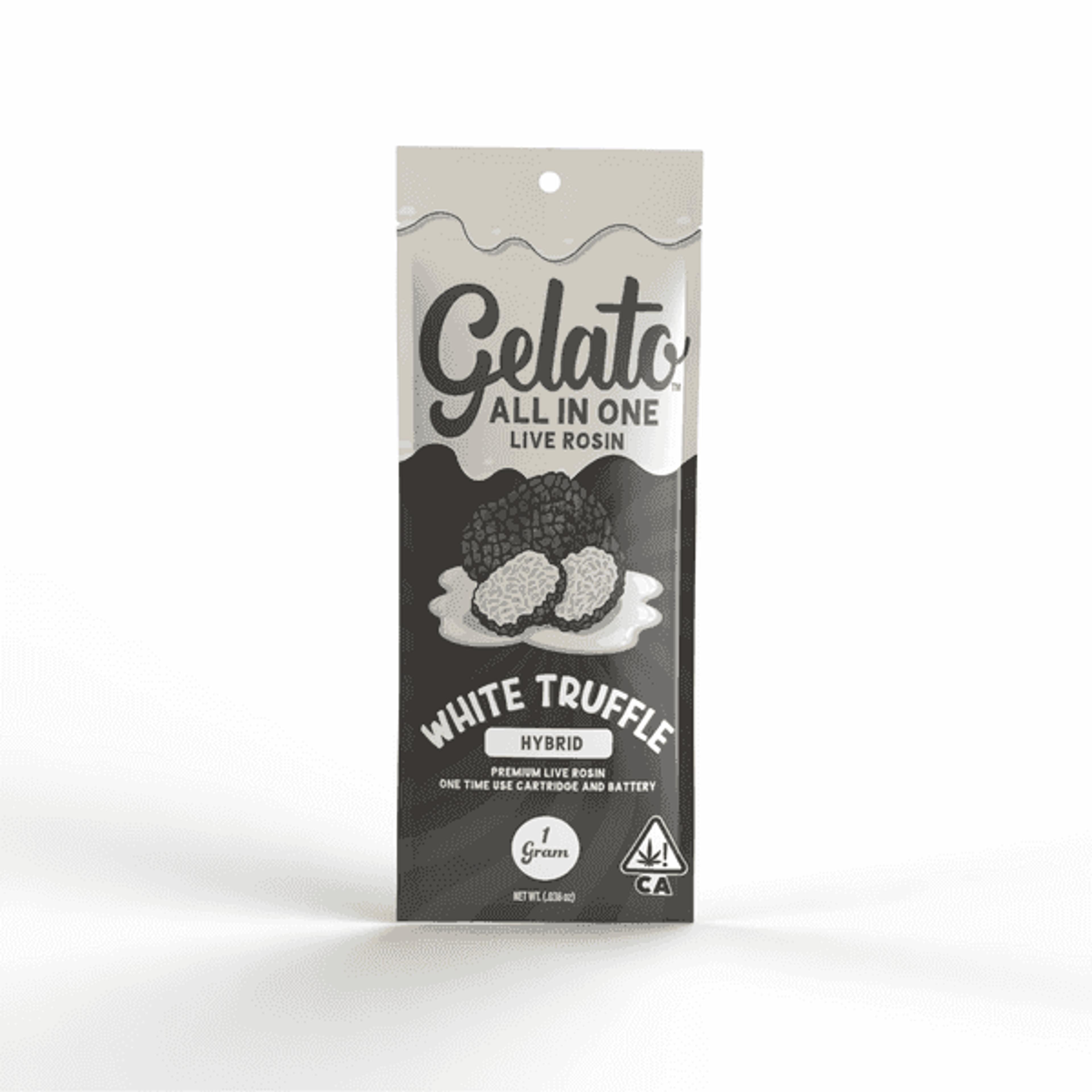 White Truffle - 1g Rosin Disposable - Gelato - 1g Dispo - Hybrid - $25 - All-In-One (Disposables)