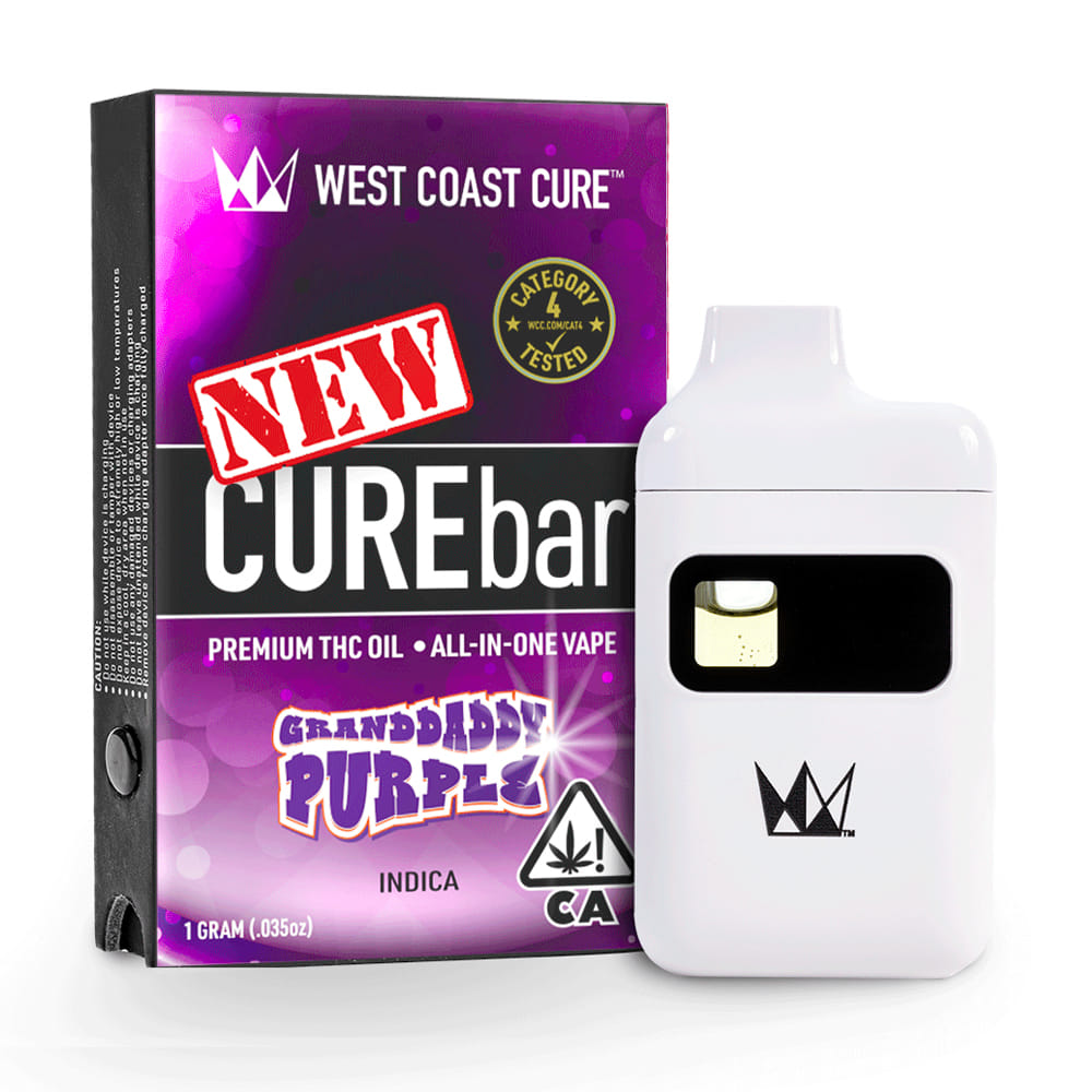 Granddaddy Purple (I) AIO - 1g - West Coast Cure - Granddaddy Purple (I) - $22.90 - Cartridges