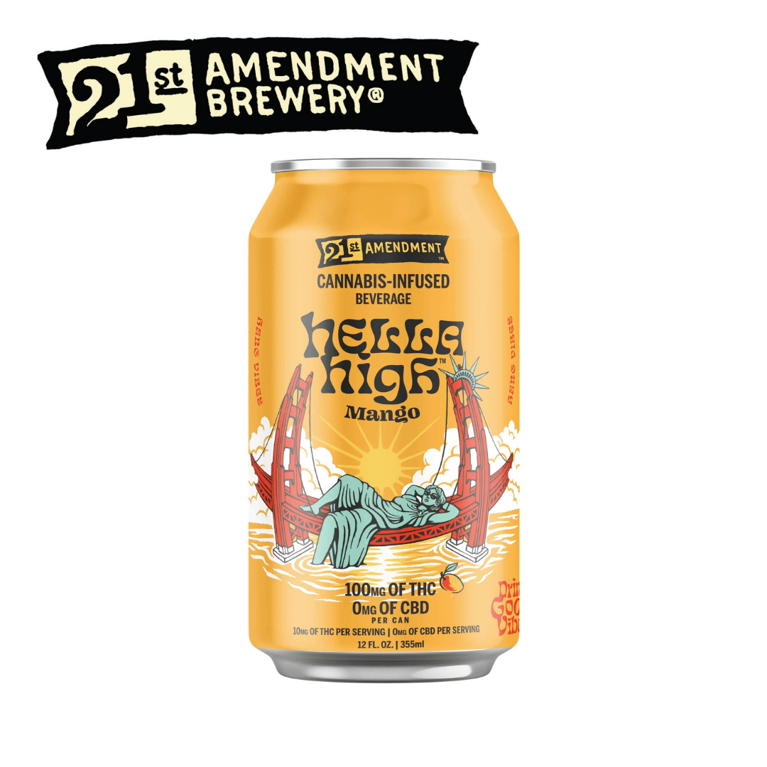 Hella High - Mango - 12 fl oz - 100mg - 21st Amendment - Mango Soda - $7.99 - Beverages