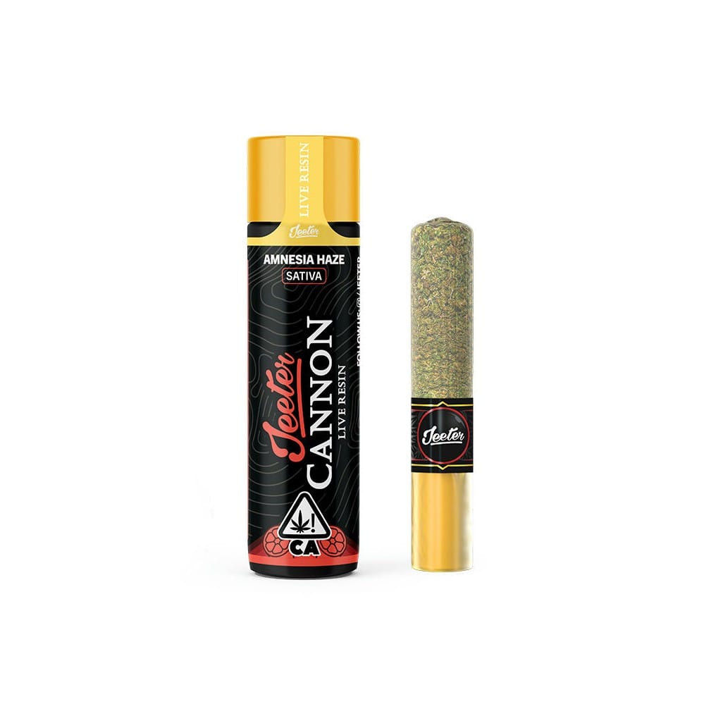 Amnesia Haze | Infused Baby Cannon [1.3g] - Jeeter -  - $28 - Pre-Rolls