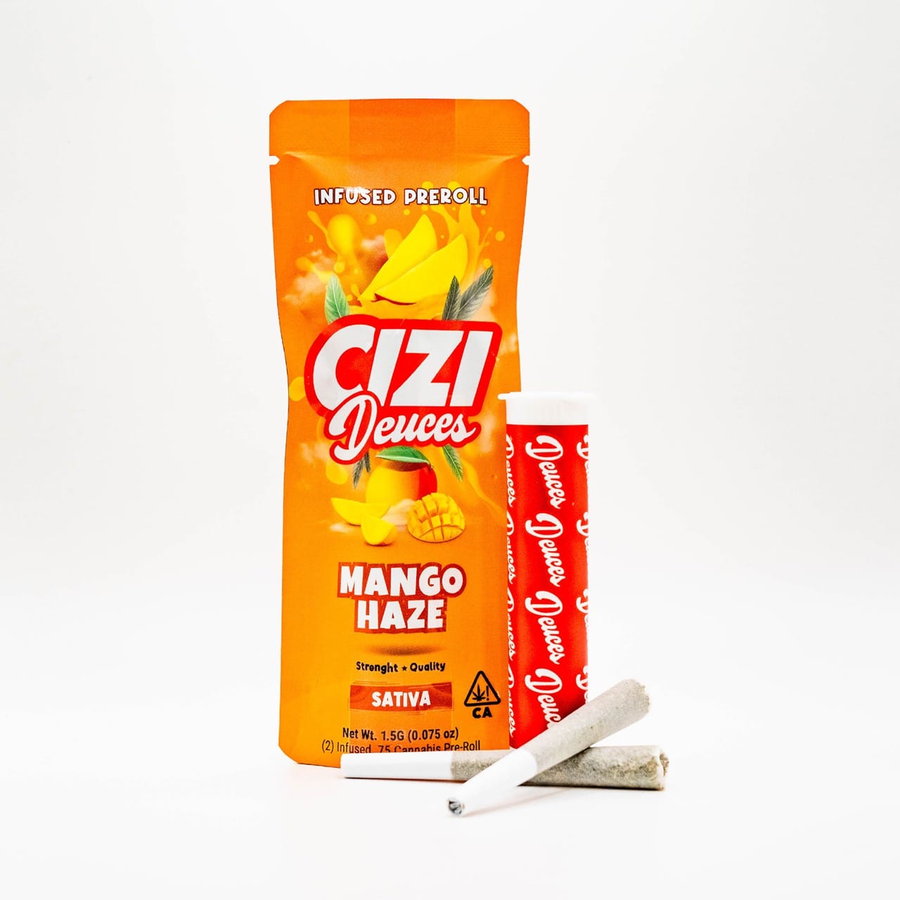 Mango Haze 2) .75G - Infused Pre-Roll - Cizi -  - $8 - Pre-Rolls
