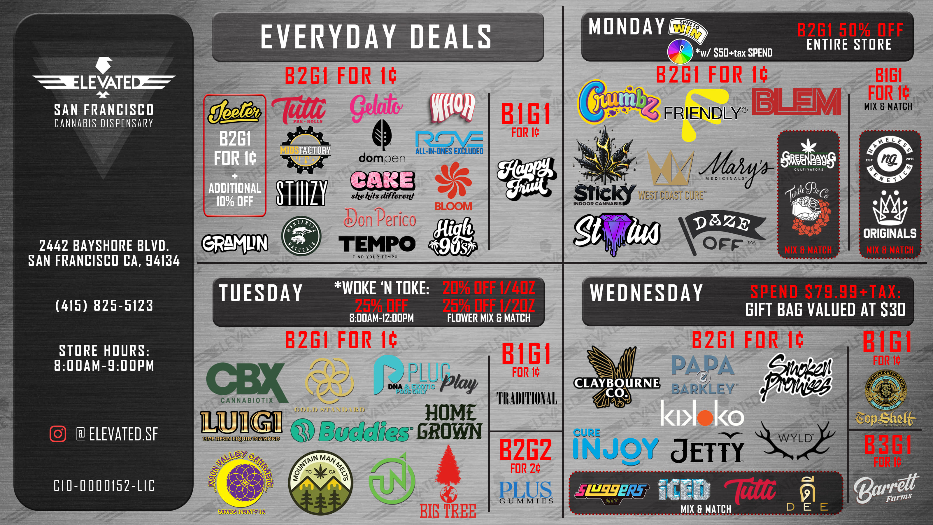 *DAILY DEALS valid through 3/31/26* - Elevated San Francisco - Daily Deals - $0 - Accessories