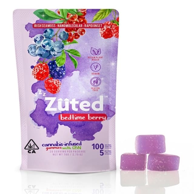 BEDTIME BERRY GUMMIES ZUTED - DAY DREAMERS -  - $10.75 - Edibles