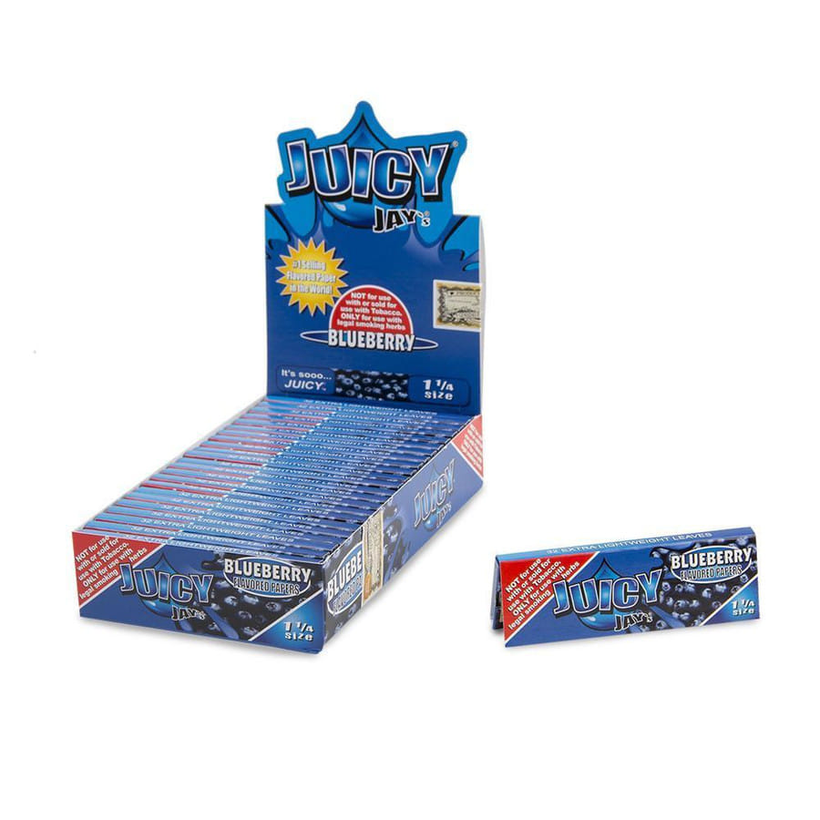 Blueberry | Flavored Rolling Papers [1 1/4] - Juicy Jay's -  - $3 - Accessories