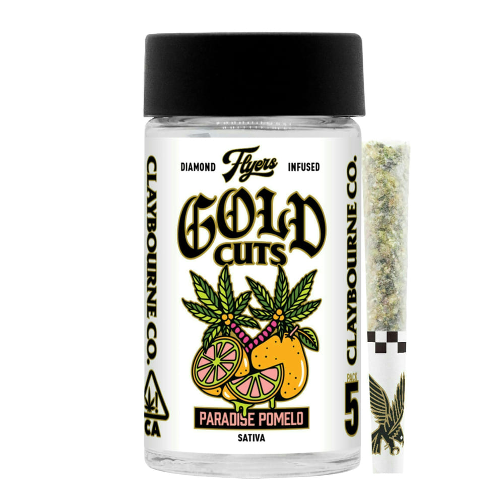 Paradise Pomelo (S) Diamond Infused 5pk - Claybourne Co. - Paradise Pomelo (S) - $29 - Pre-Rolls