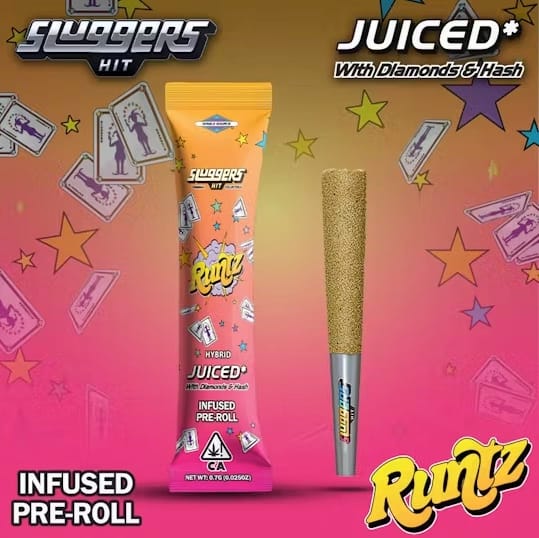 Runtz - .7g Infused Preroll - Sluggers - Preroll - $8 - Infused Pre-Rolls