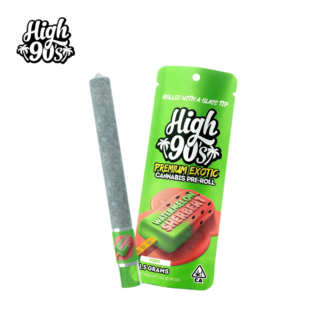 High 90's - Watermelon Sherbert - Pre-Roll - 1.5g - High 90's - WM Sherbet - $14.99 - Pre-Rolls