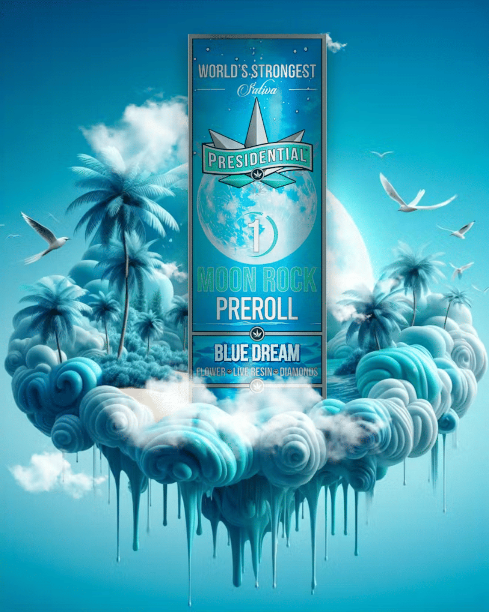 Presidential: Blue Dream Moon Rock