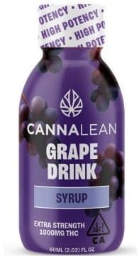 Cannalean Grape Drink Syrup 2oz 1000mg - Cannalean -  - $19.99 - Edibles