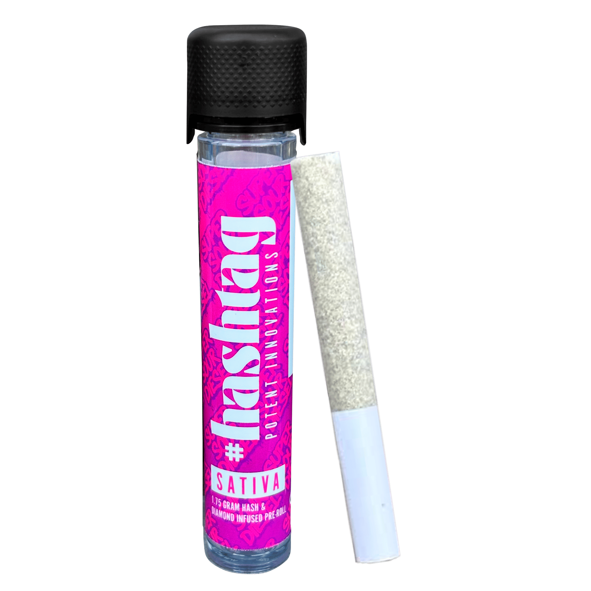 Super Sour Diesel - 1.75g Hash & Diamond Infused Preroll - Hashtag - 1.75g Infused PR - Sativa - $16 - Infused Preroll