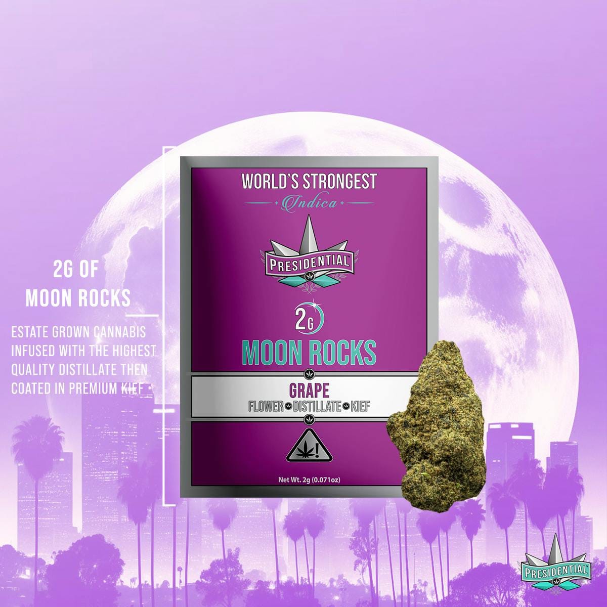 Grape Moon Rocks 2g - Presidential -  - $31 - Flower
