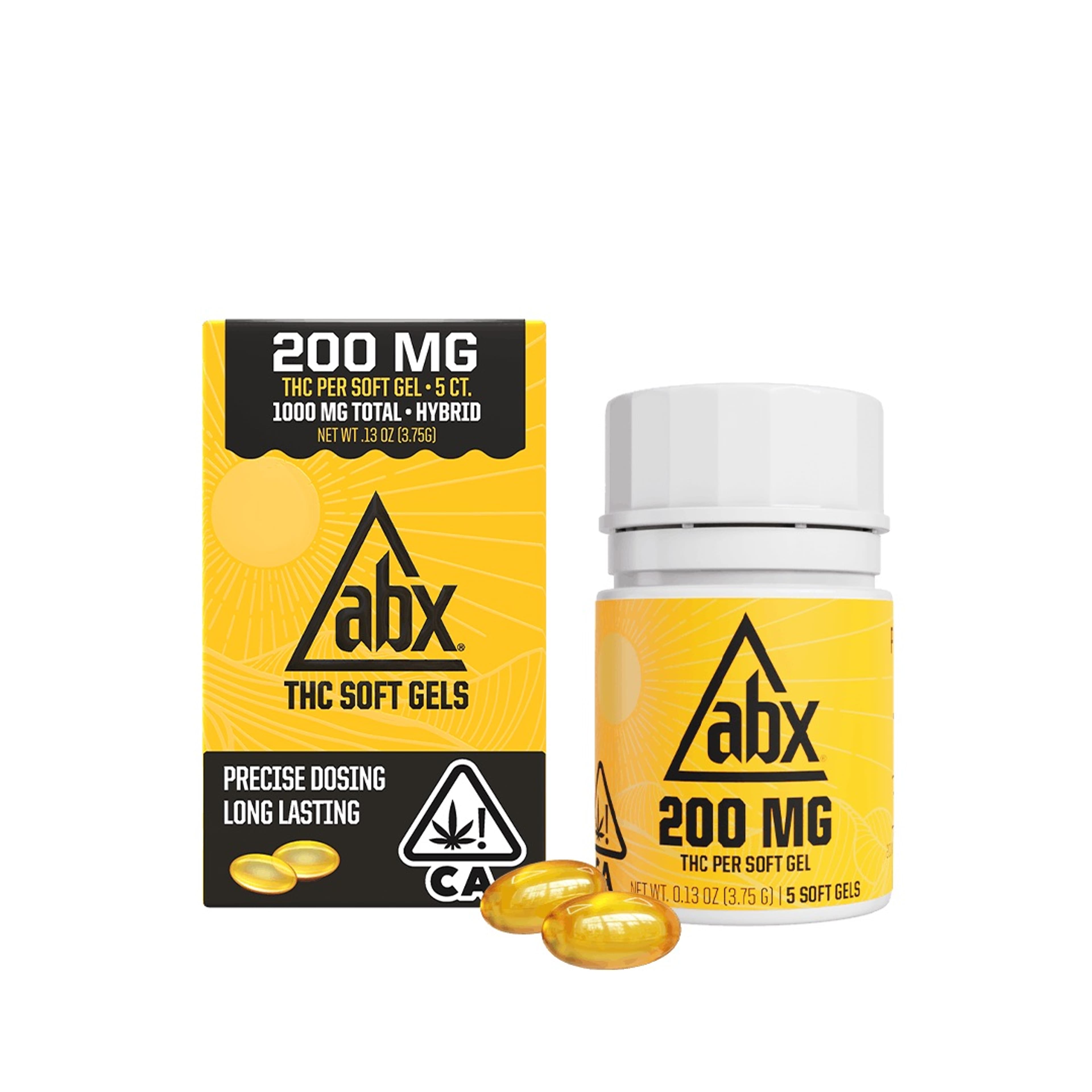 200mg Soft Gels - 5 Capsules - ABX - 200mg 5 Pack - $66 - Tinctures & Capsules