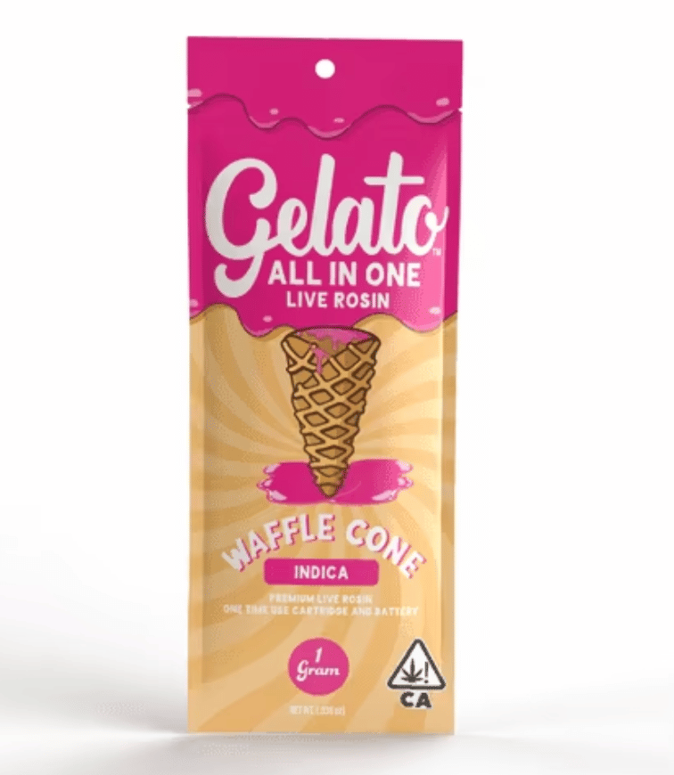 Gelato: Live Rosin - Waffle Cone 1g All-in-One - Gelato -  - $48 - All-In-One Pens