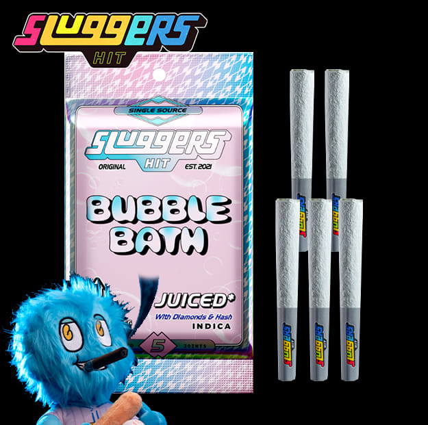 Sluggers - Bubble Bath - Diamond Edition - Infused Pre-Rolls (5 Pack) - 3.5g - Sluggers - 5 Pack - $35.99 - Pre-Rolls