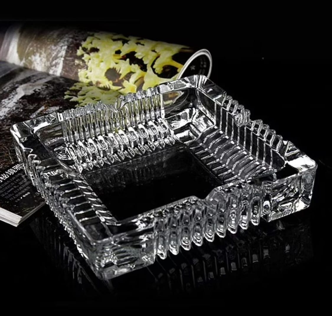 $16.48 Square / Round Glass Ashtray - Accessories -  - $15 - Accessories