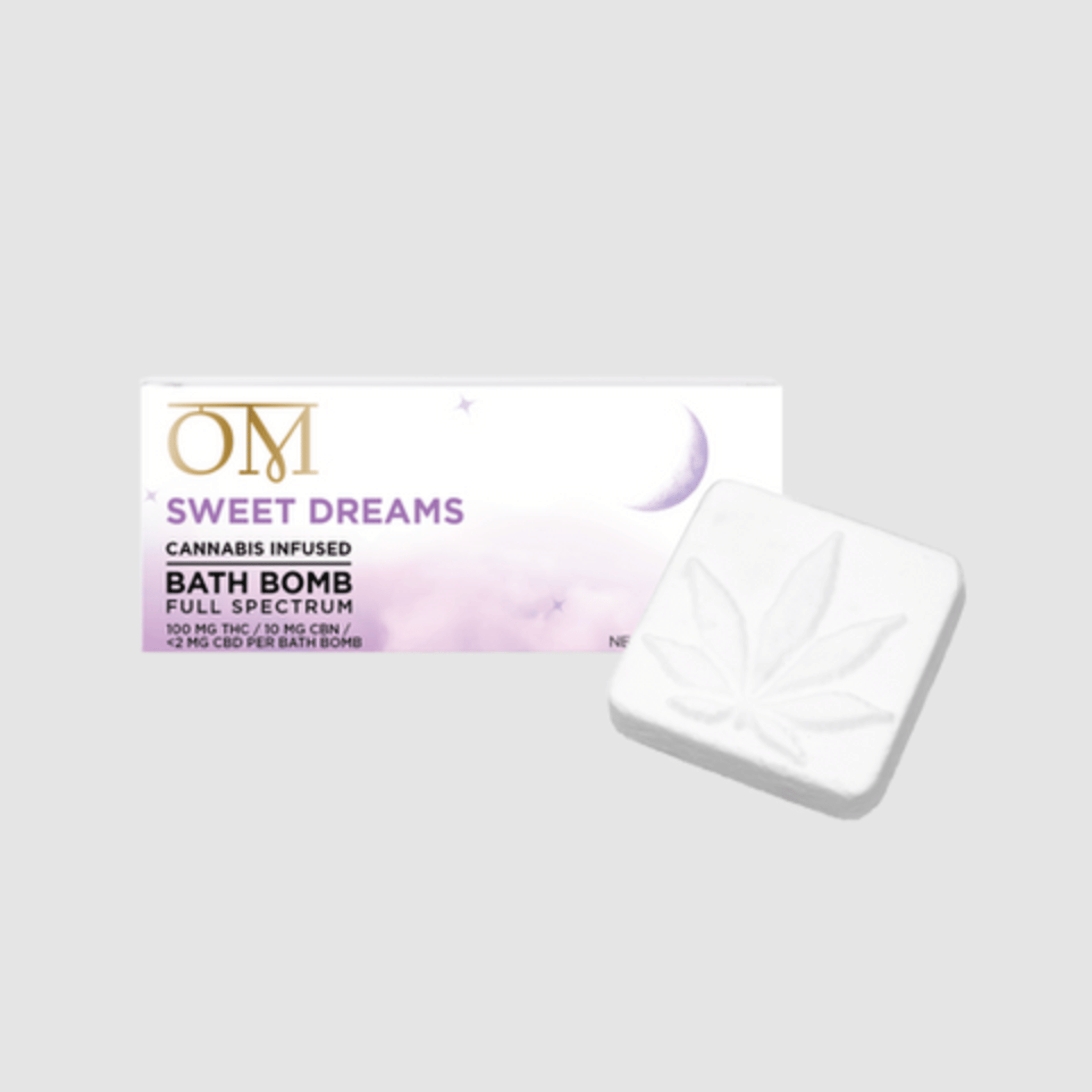 Sweet Dreams THC + CBN Bath Bomb - OM - - $18 - Topical
