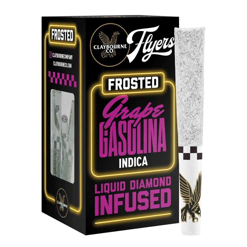 Grape Gasolina Frosted Flyers Infused 5pk Flyer - Claybourne Co. - Grape Gasolina - $29 - Prerolls