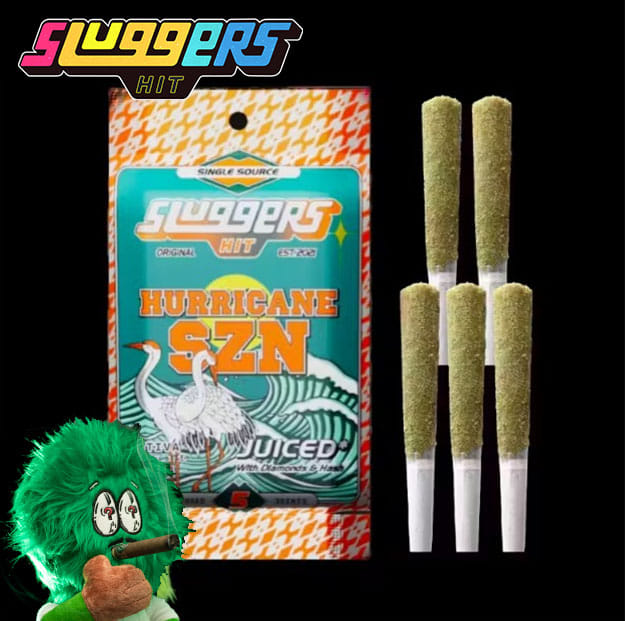 Sluggers - Hurricane SZN - Infused Pre-Rolls - 5 Pack - 3.5g - Sluggers - Hurricane SZN - $35.99 - Pre-Roll Packs