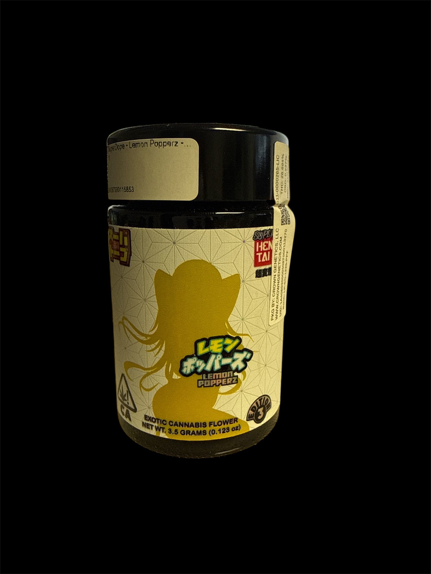 SuperDope - Lemon Popperz - 3.5g - Super Dope -  - $49.99 - Exotic Genetics