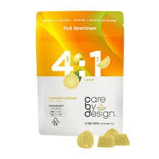 CARE BY DESIGN: CBD 25mg 20ct Lemon Gummies Edibles
