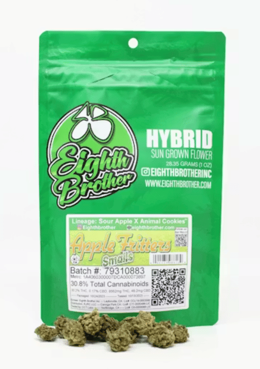 Apple Fritters Smalls - 3.54g - Eighth Brother - Hybrid - 1/8 - $9 - Flower (Eighths)