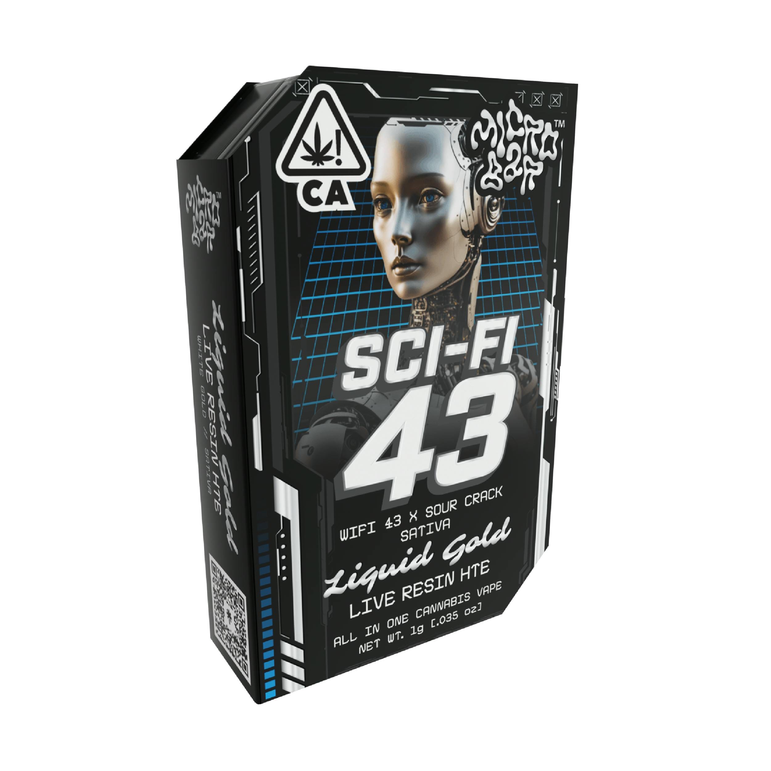 Micro Bar Live Resin | 1g - Sci Fi 43 - AIO - Sativa - Micro Bar -  - $35 - All-In-Ones