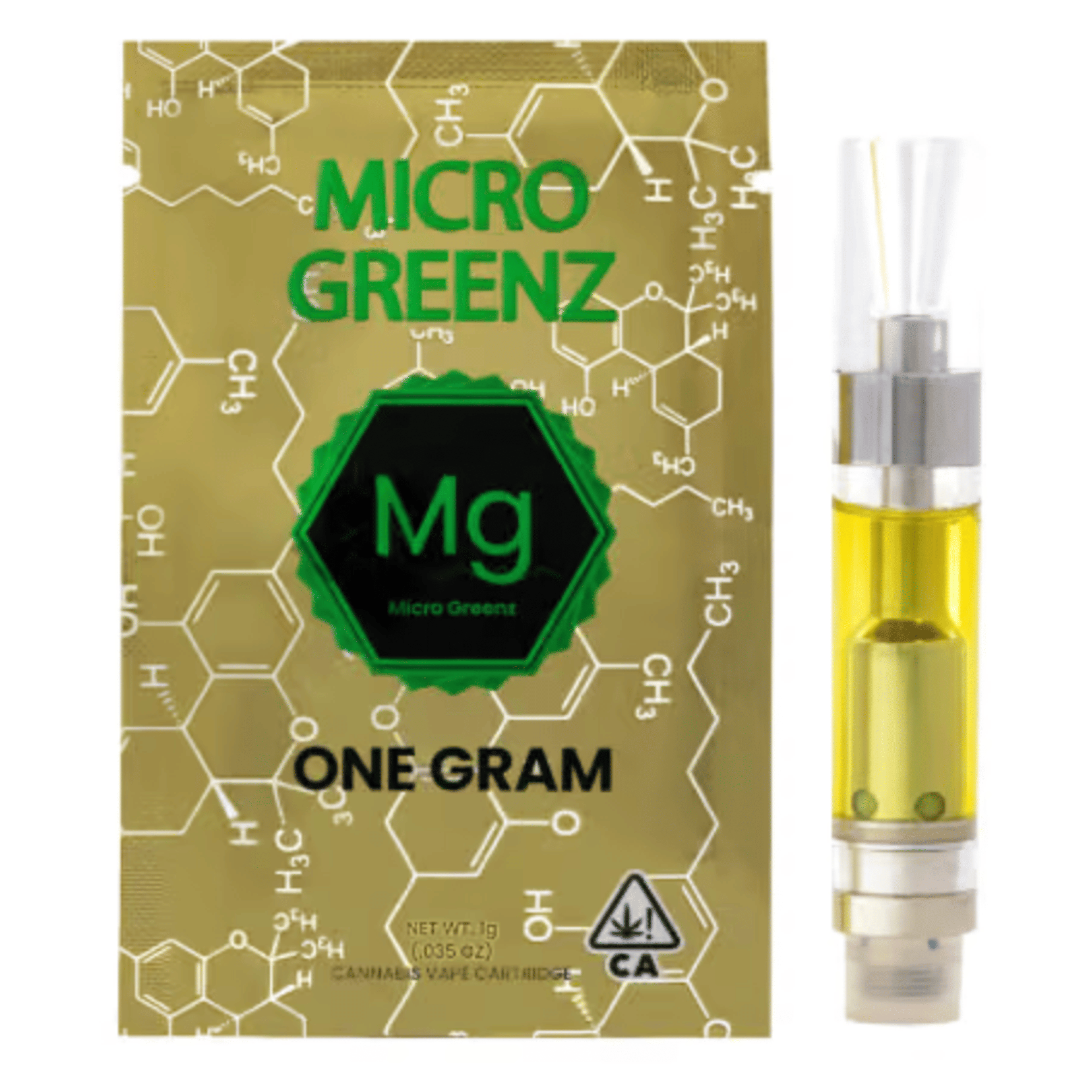 Micro Greenz: OG Kush - 1g Vape Cartridge - Micro Greenz - - $22 - Standard Cartridges
