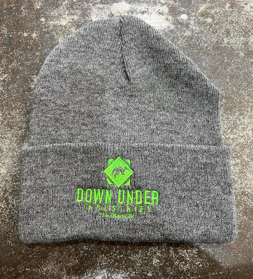 Gray Down Under Beanie -  - $15 - Merch & Things