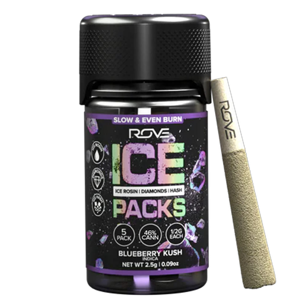 Blueberry Kush - 5pk Hash & Diamond - Rove - Prerolls - $31 - Prerolls