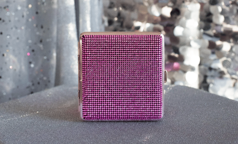 Pink Rhinestone Cig Case - Shop Burning Love - Bong - $20 - Accessories