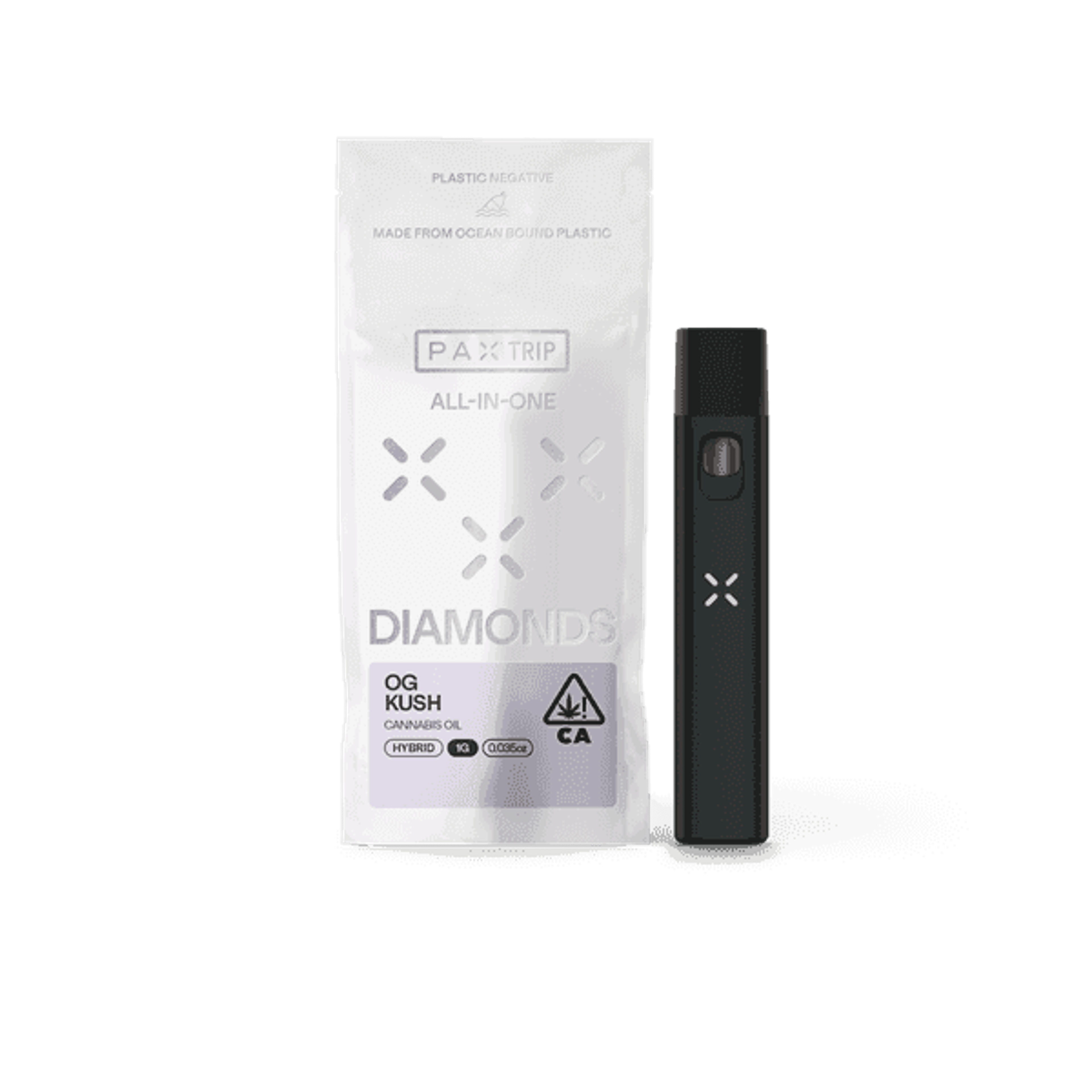 OG Kush - PAX Trip Diamonds - Disposable - PAX - One Gram - $44.99 - Disposable Vape (All-In-One, Battery Built-In)