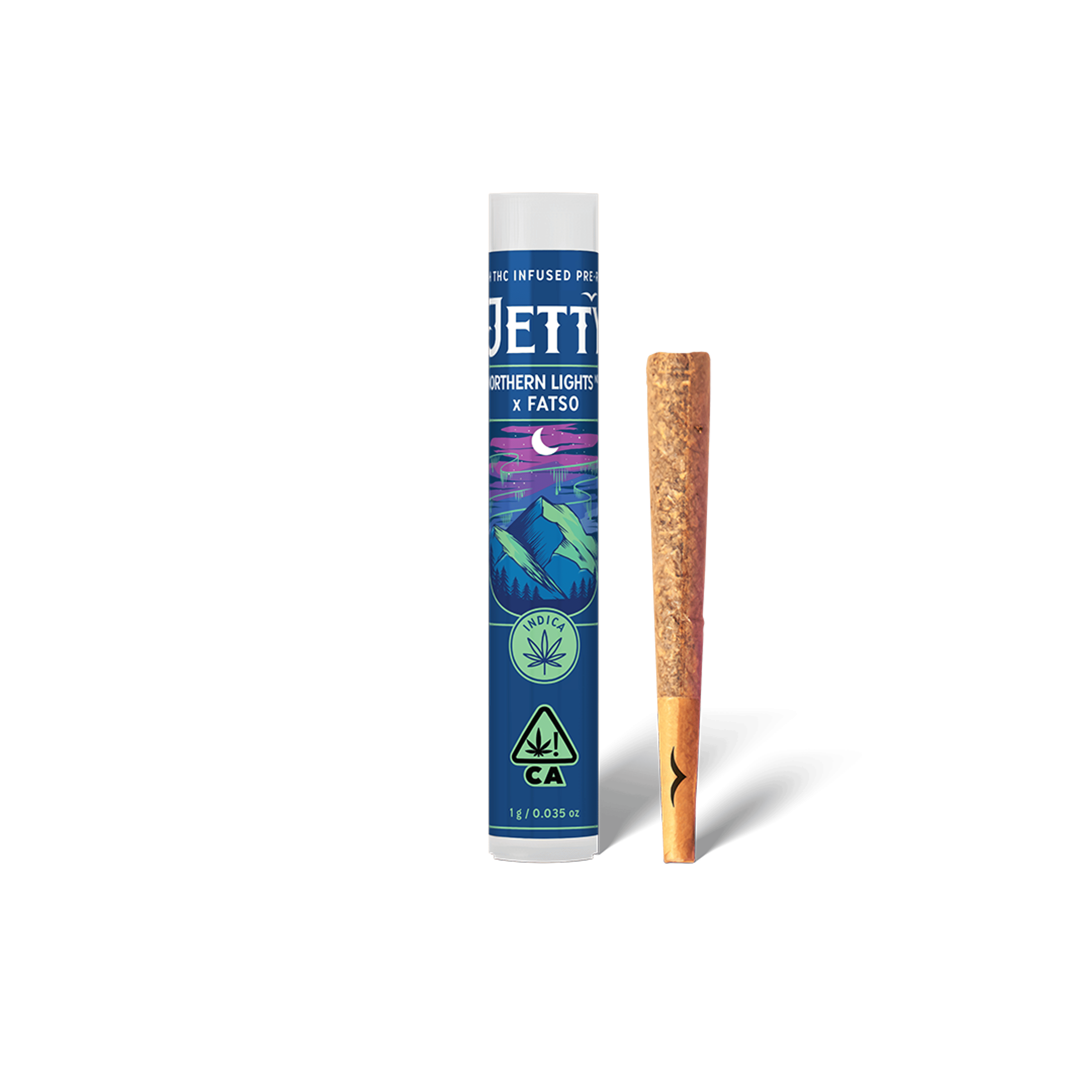 Northern Lights x GMO - 1g Infused Preroll - Jetty Extracts - 1g Infused PR - Indica - $11.50 - Infused Preroll
