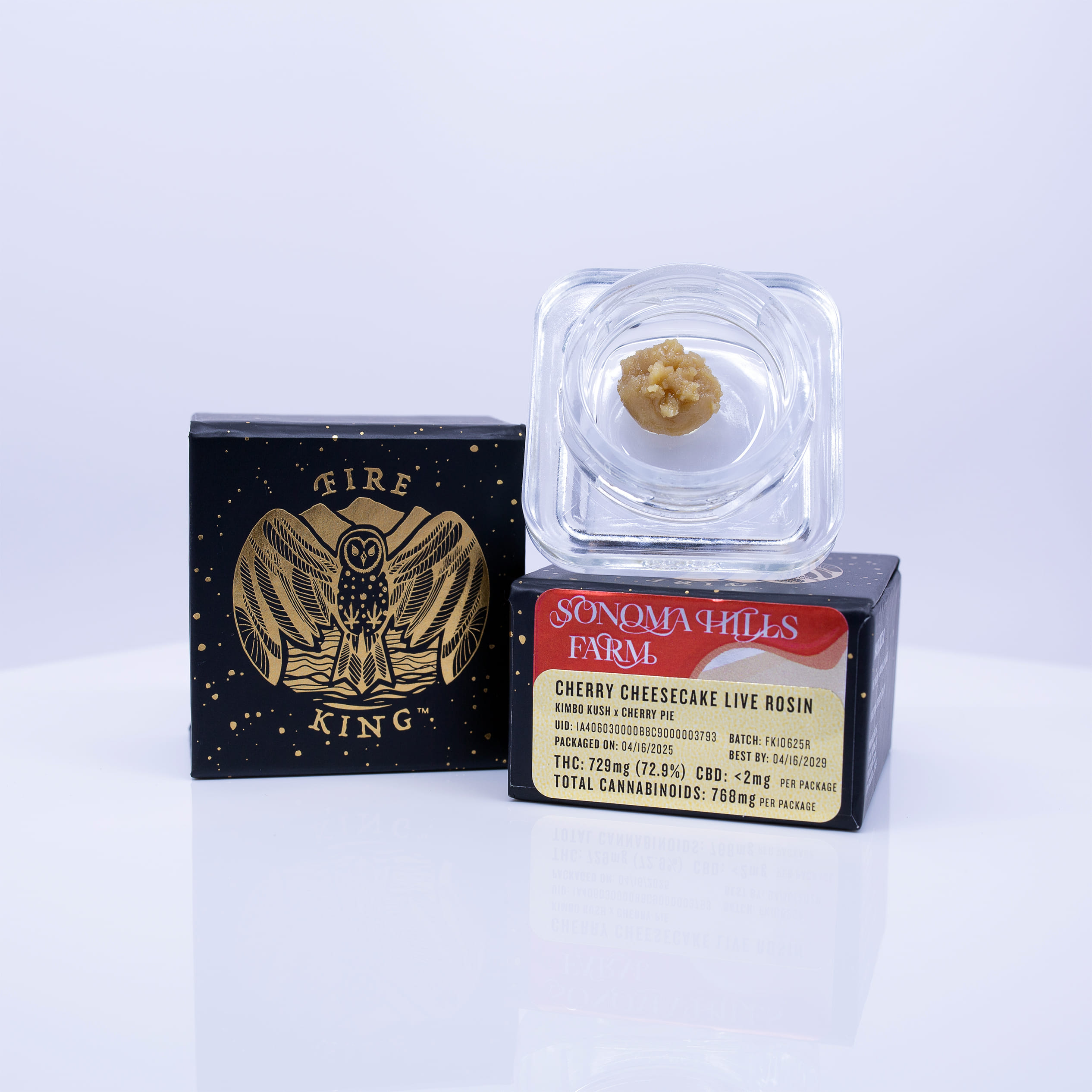 Cherry Cheesecake - 1g Live Rosin - Fire King - 1g Rosin - Sativa - $52 - Concentrates