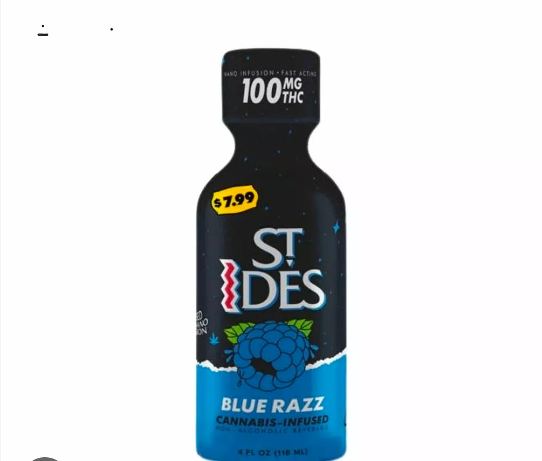 ST IDES - BLUE RAZ | 4OZ SHOT 100MG -  - $9.99 - Drinks