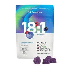 CARE BY DESIGN: CBD 2mg THC 20ct Mixed Berry Gummies Edibles