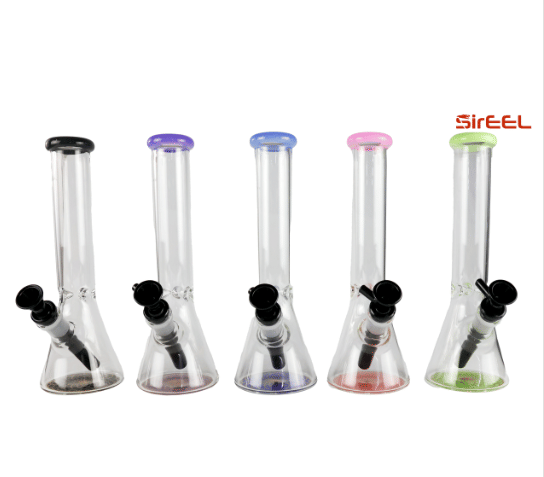 10" Colorful Geometric Base Beaker Water Pipe - SirEEL -  - $38 - Accessories