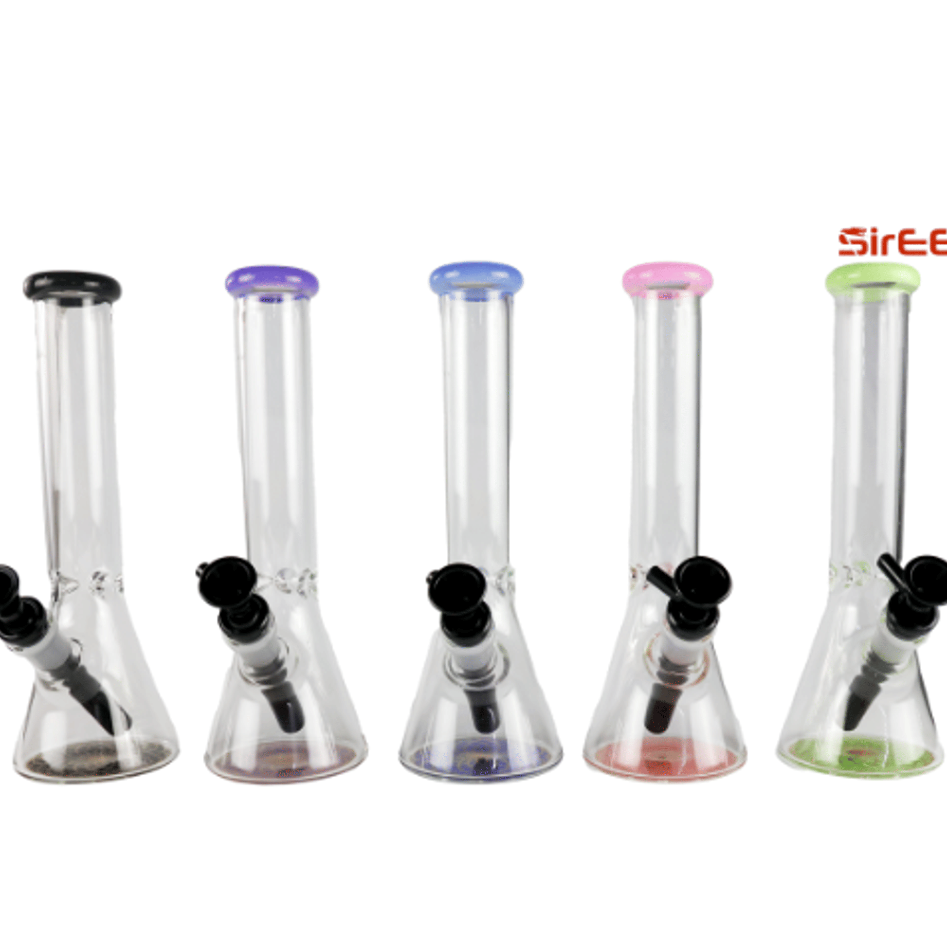 10" Colorful Geometric Base Beaker Water Pipe - SirEEL - - $38 - Accessories