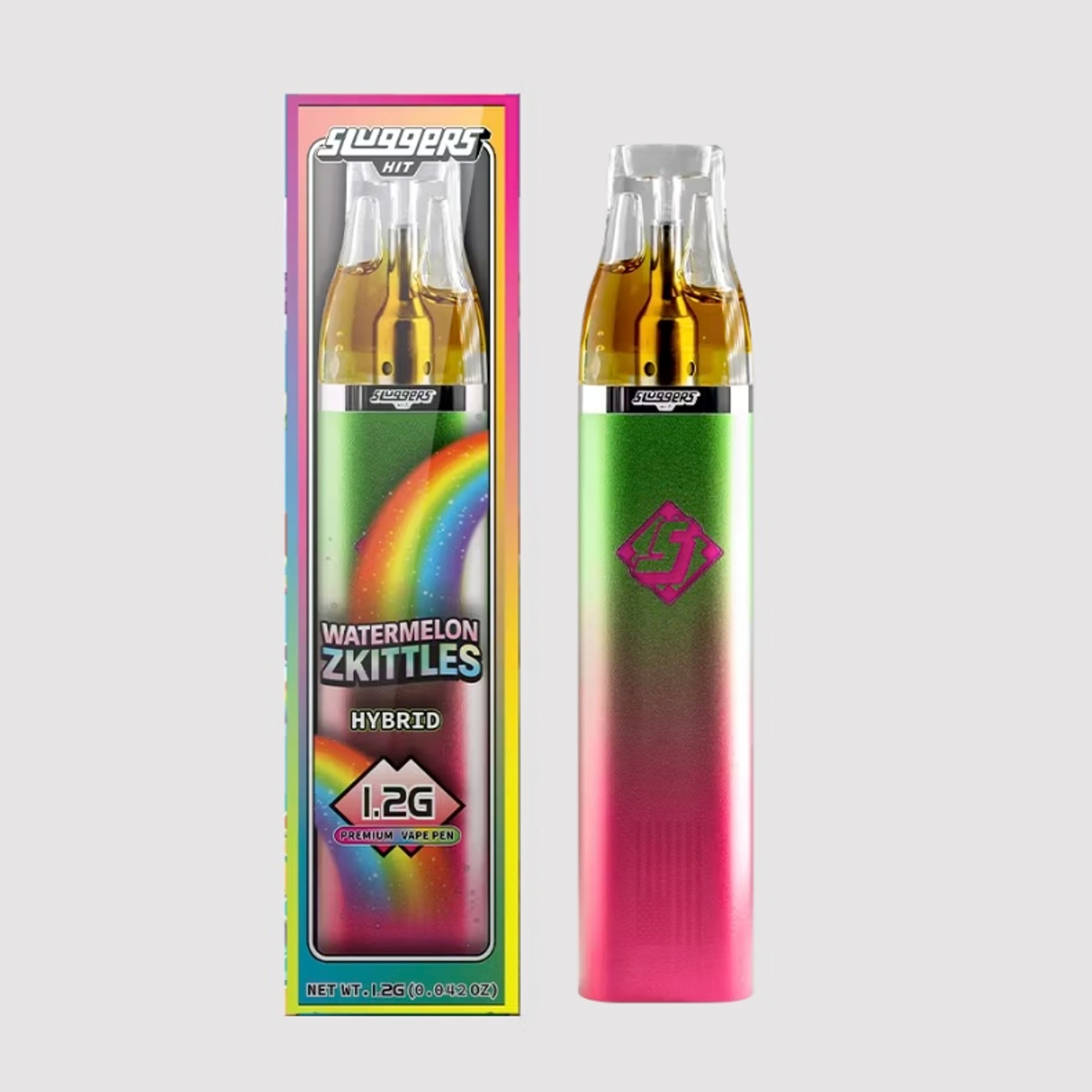 Watermelon Zkittles - 1.2g Disposable - Sluggers - 1.2g Dispo - Hybrid - $40 - AIO Disposable Vapes