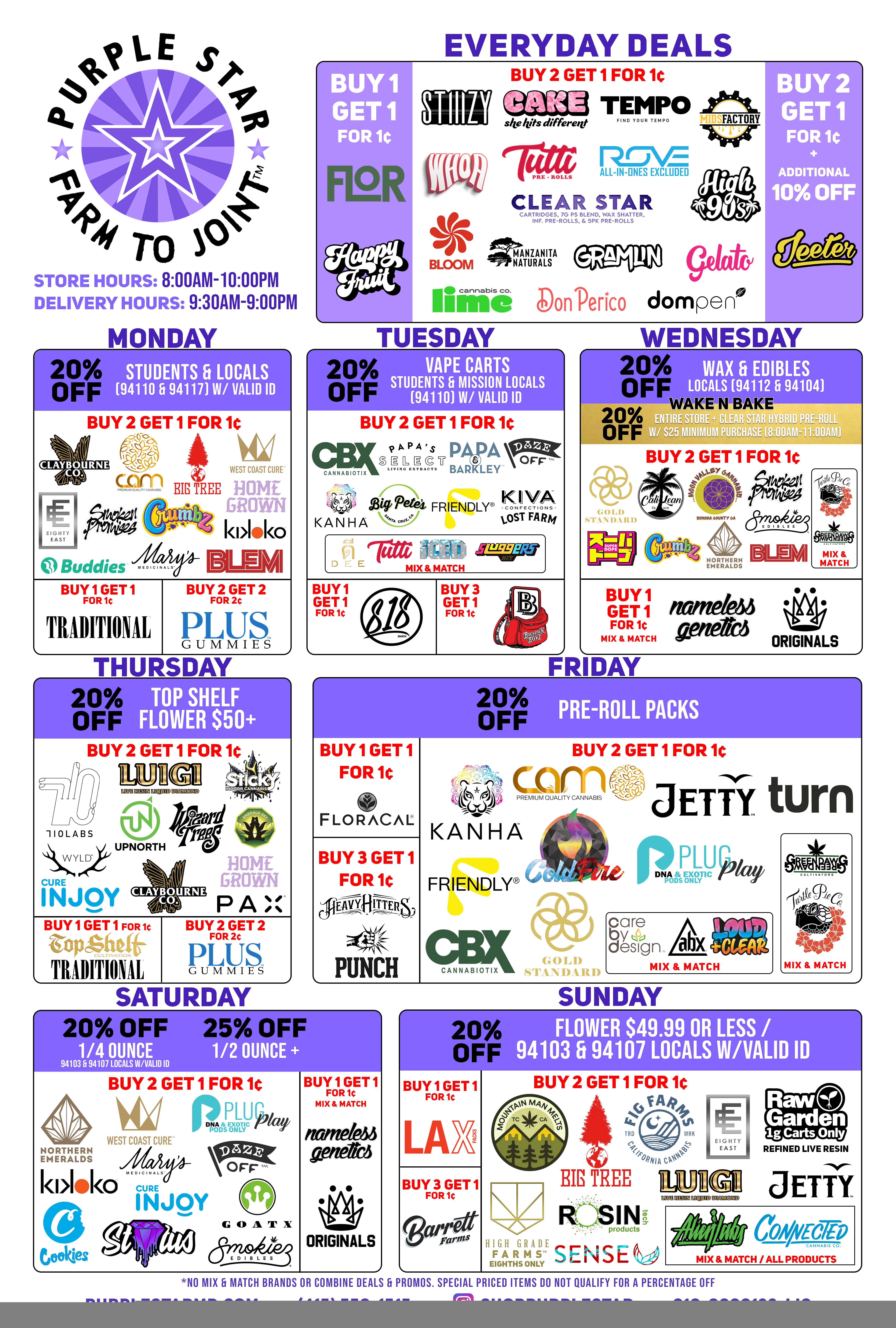 ***New Daily Deals 1/1 - 3/31/2026 - #PurpleStar - Daily Deals - $0.01 - Featured Items