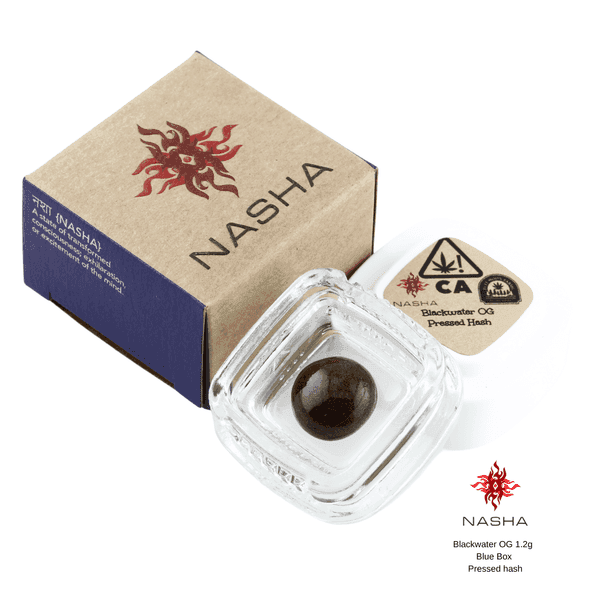 Strawnana - 1.2g Blue Pressed Hash - Nasha - 1g Pressed Hash - Indica - $35 - Hash