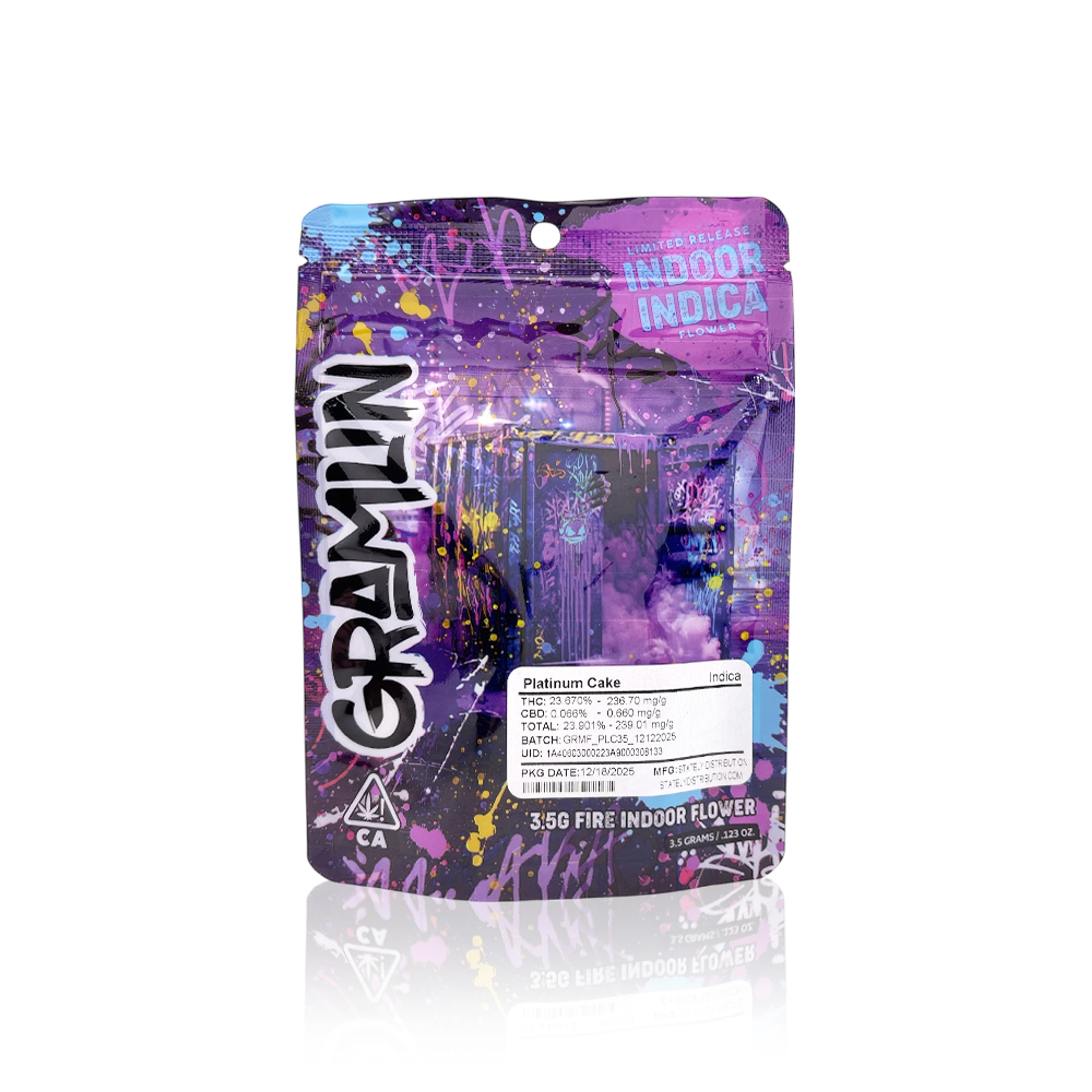 *Limited Edition* Platinum Cake - Gramlin - Eighth - $25 - Flowers