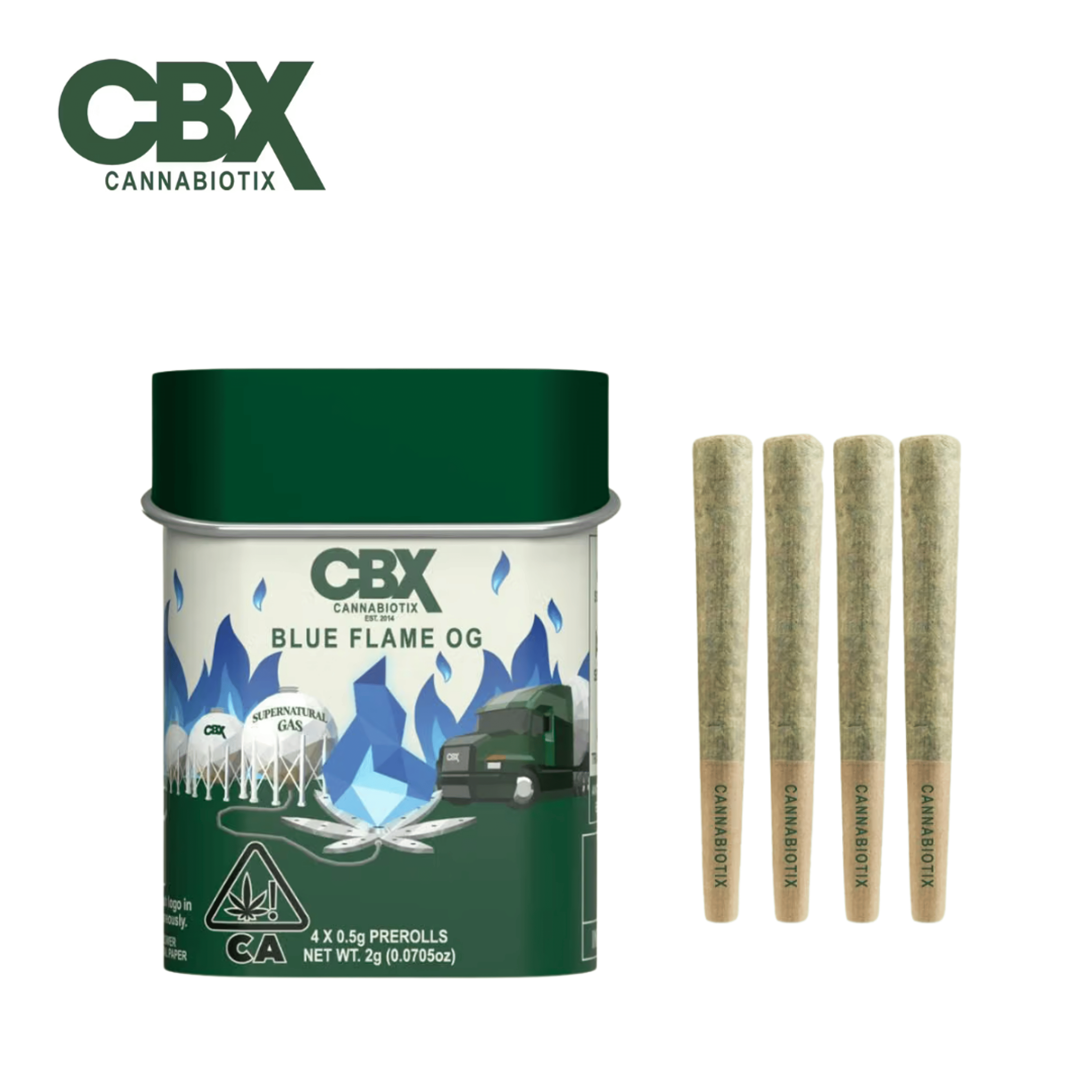 CBX - Blue Flame OG - Pre-Roll Pack - 2g - Cannabiotix - Blue Flame OG - $24.99 - Pre-Roll Packs