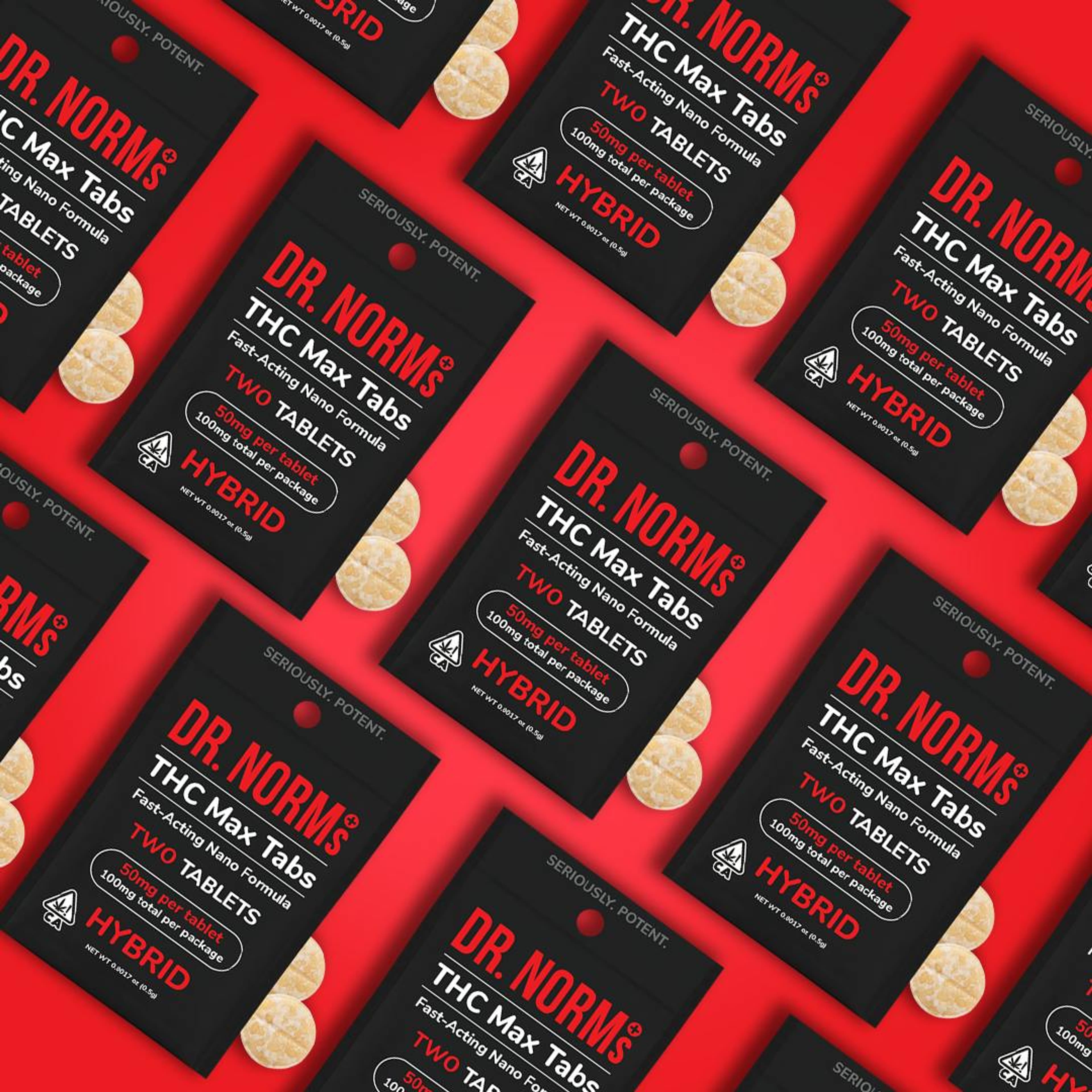 Hybrid THC MAX 2pk Tablets - Dr. Norms - - $6 - Edible
