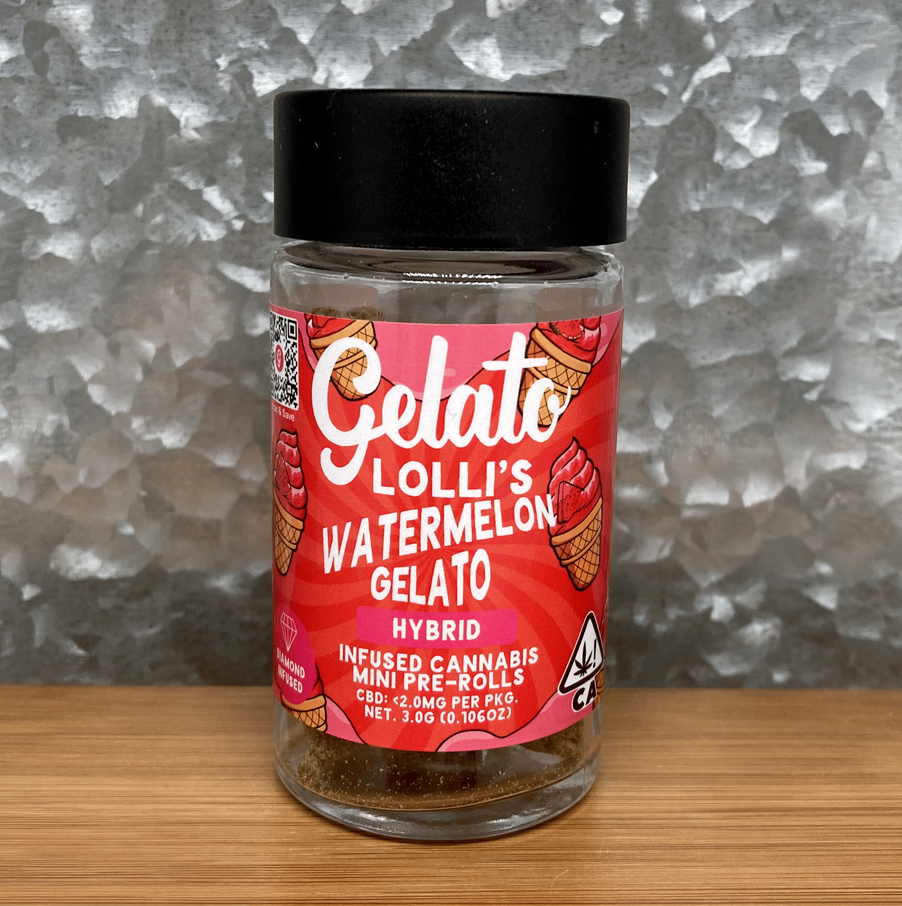 Watermelon Gelato Infused Lolli's Joint 5pk - Gelato -  - $45 - Joint