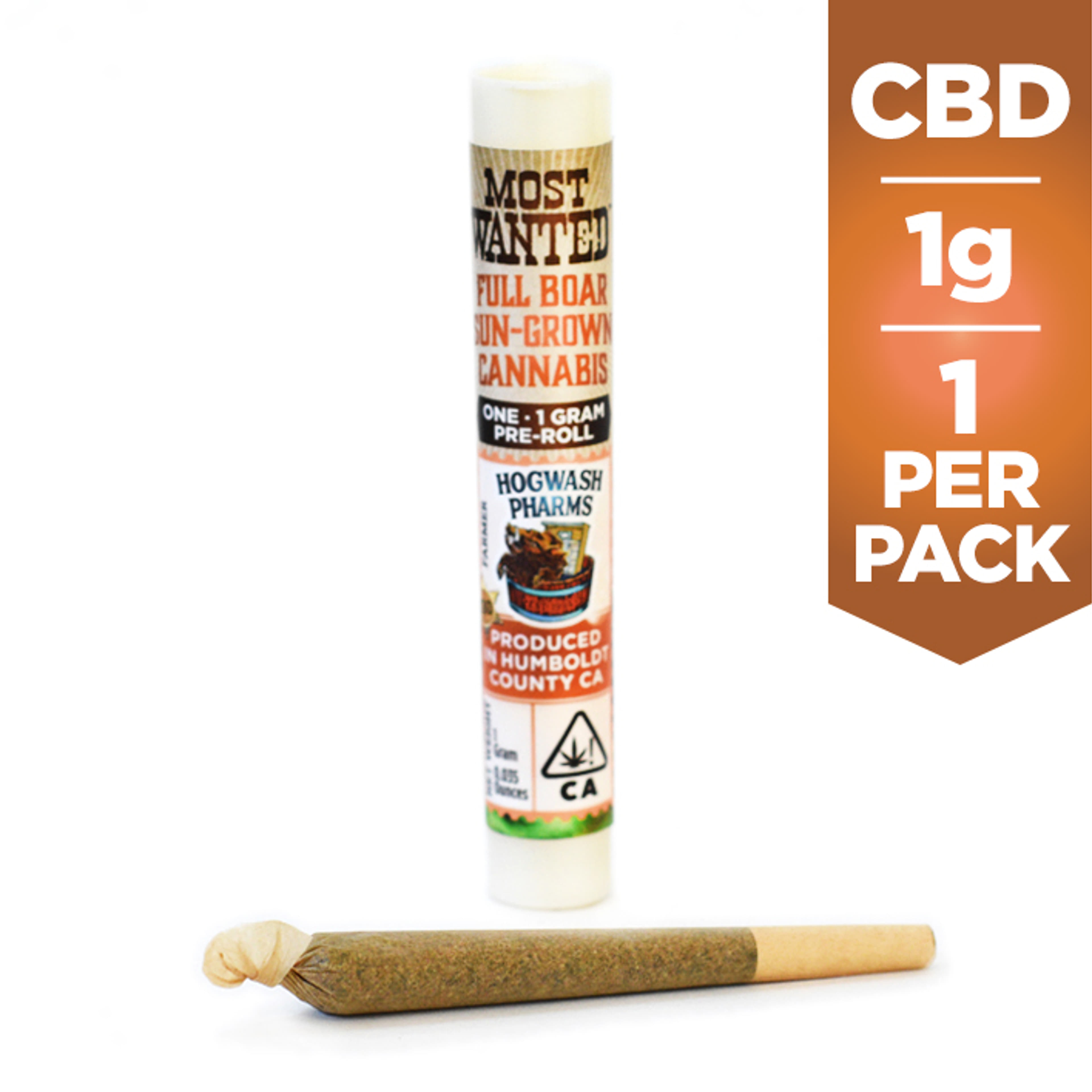 Harla Tsu - 1g CBD Preroll - Most Wanted - 1g CBD Pre roll - Sativa - $9 - Pre-Rolls