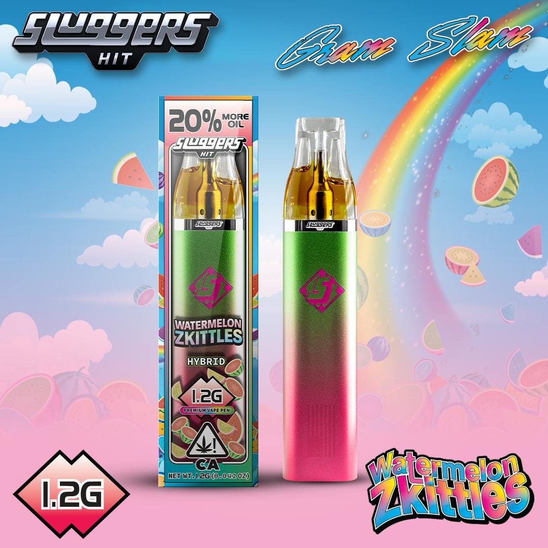 Watermelon Zkittles Disposable Vape 1.2g - Sluggers Hit -  - $28.09 - Vapes
